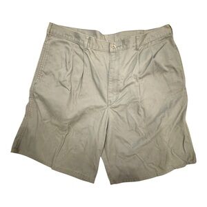 Lee Men's Khaki Flat Front Shorts